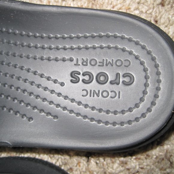 Crocs iconic comfort slides sz 7 - Picture 2 of 8